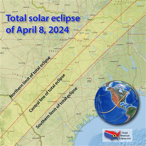 2024 solar eclipse path map